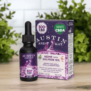 Austin and Kat's Everyday Wellness CBD Oil for Cats and Dogs - The ultimate all-in-one CBD oil for pets. Simple, straightforward support with a limited ingredient profile for easy integration into your pet's wellness routine.