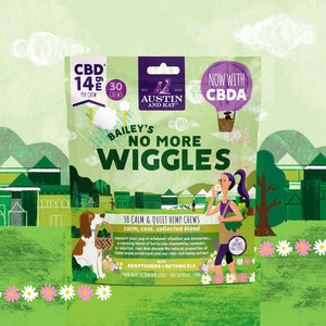 Austin and Kat No More Wiggles Calming CBD Chew for Dogs with Botanicals and Adaptogens