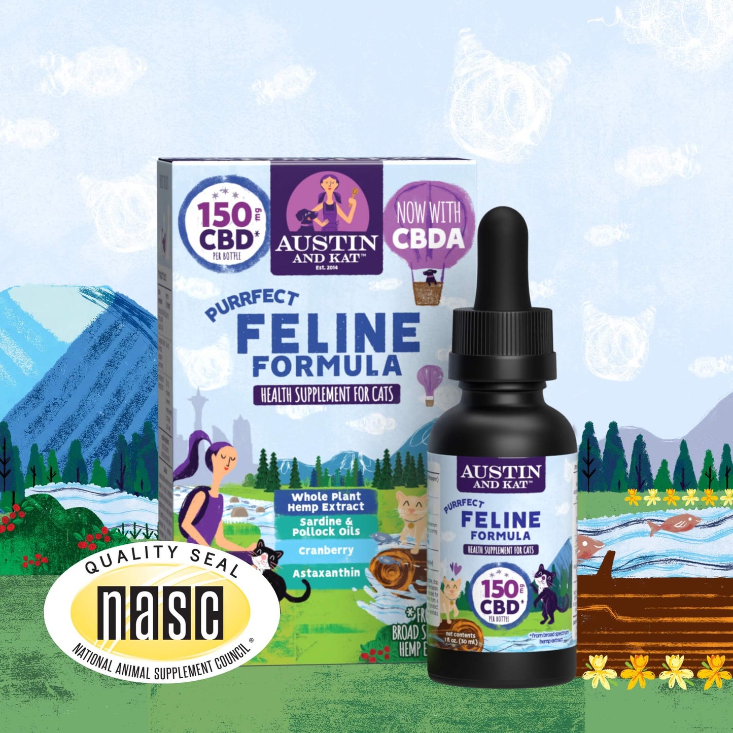 CBD Oil for Cats - Austin and Kat