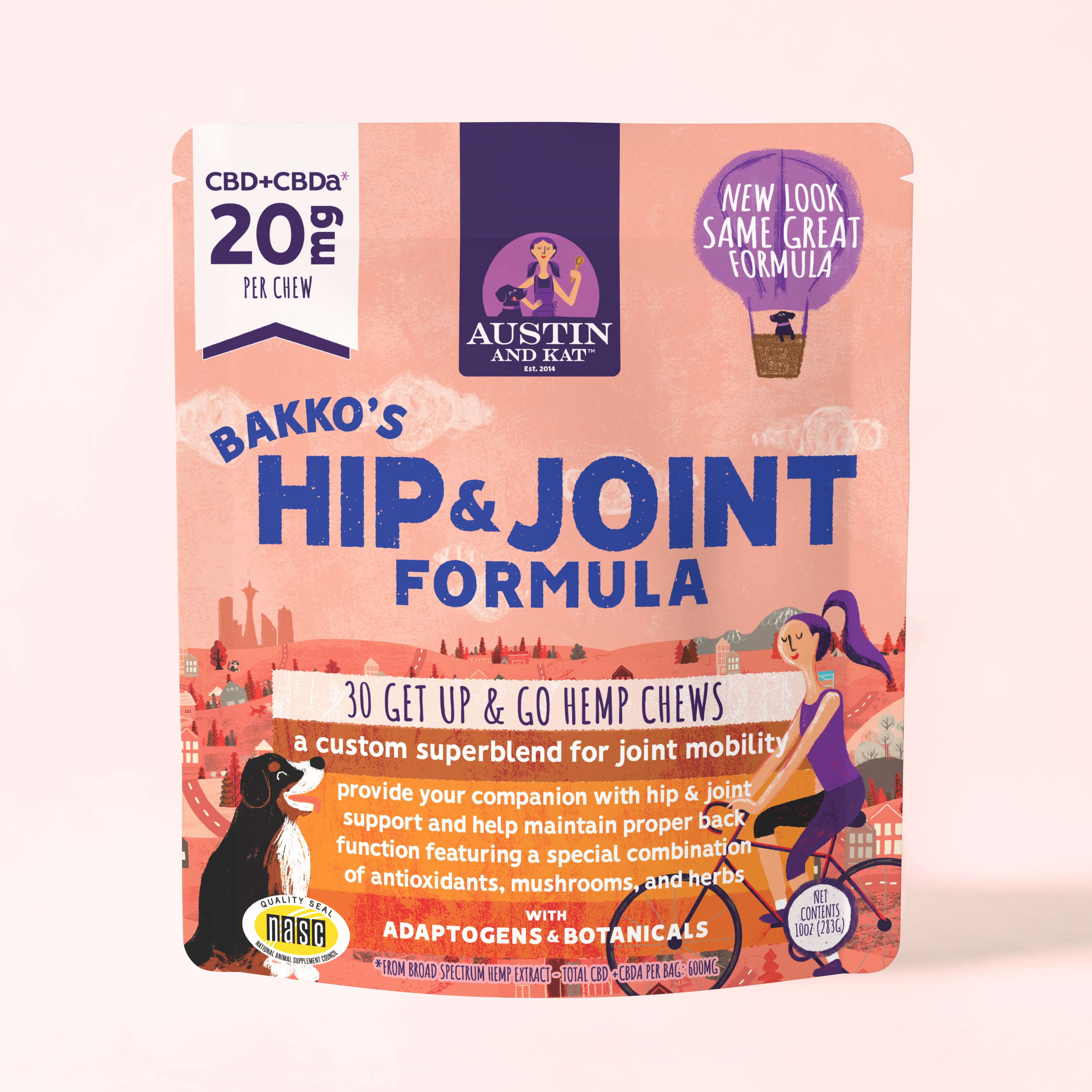 CBD Hip & Joint Chews for Dogs | Austin and Kat