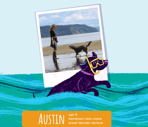 Real life inspiration for our Green Lipped Mussel Mobility formula for dogs - Kat’s and Austin pictured.