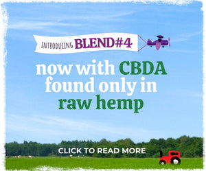 Scenic hemp farm showcasing Austin and Kat's BLEND#4 whole plant hemp extract with CBD + CBDA. Grown and minimally processed in the USA.