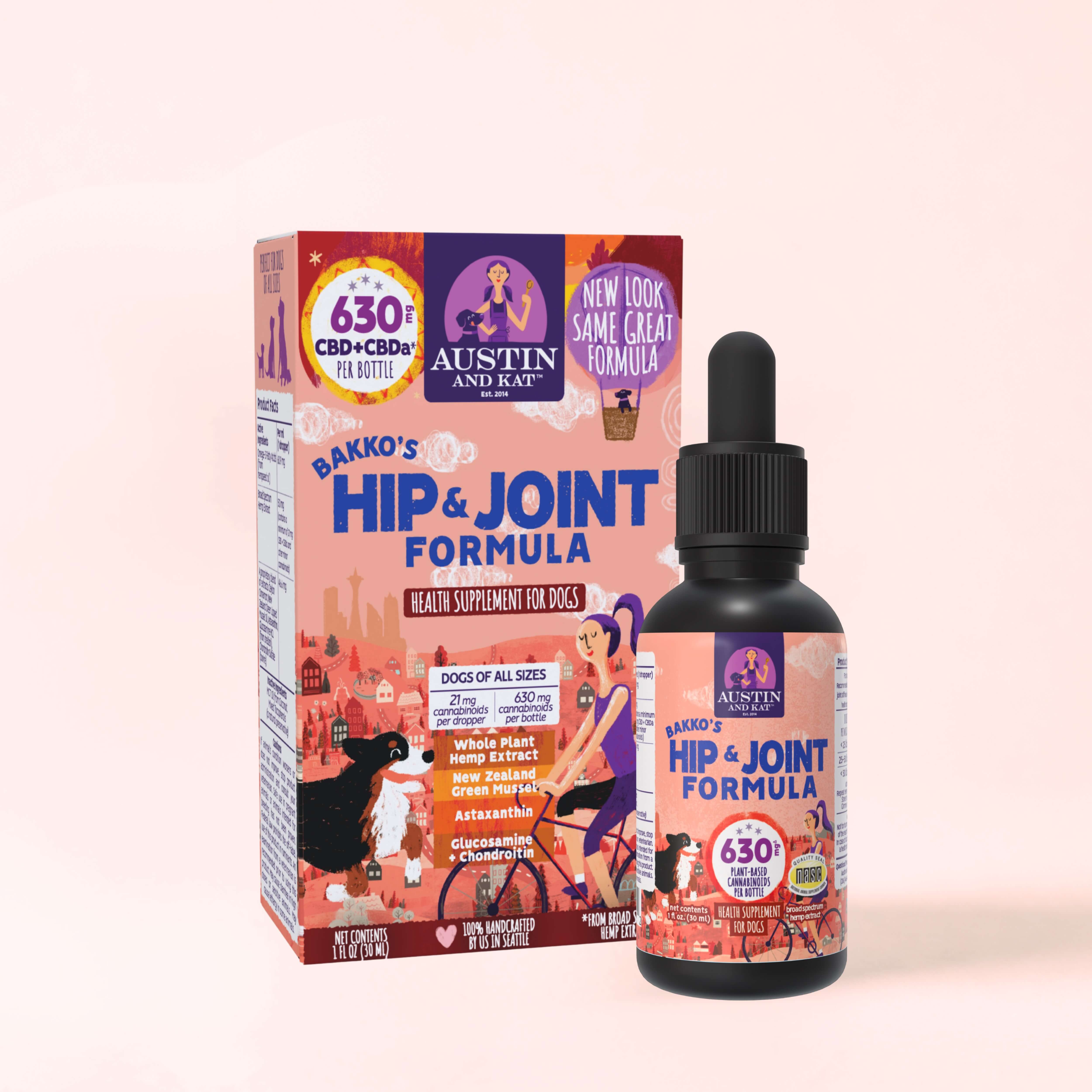 FTC フルーティローズ アクアコロン 30ml CBD Hip & Joint Oil for Dogs | Austin and Kat