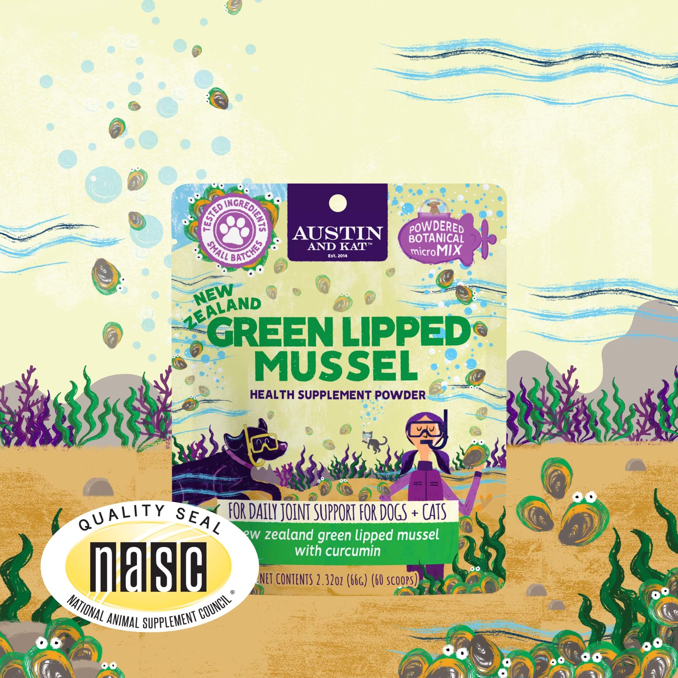 Green Lipped Mussel & Turmeric | Austin and Kat