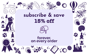 Austin and Kat offers 15% off all auto-ship subscriptions on all products, easy to change or cancel anytime