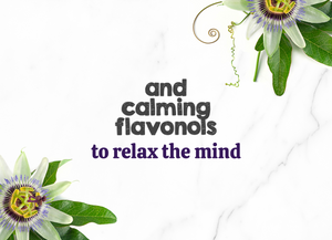 Austin and Kat calming botanical supplement powder for Dogs and Cats featured ingredients passionflower adds calming flavonols to relax the mind.